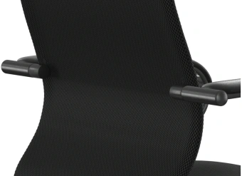 Кресло Метта SU-B-10 черный сиденье черный сетка с подголов. крестов. металл хром - купить недорого с доставкой в интернет-магазине