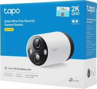 Камера видеонаблюдения IP TP-Link Tapo C420S1 Wi-Fi 3.18-3.18мм цв. корп.:белый - купить недорого с доставкой в интернет-магазине