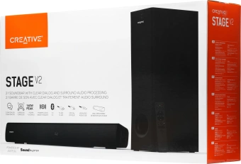 Колонки Creative Stage V2 2.1 черный 80Вт - купить недорого с доставкой в интернет-магазине