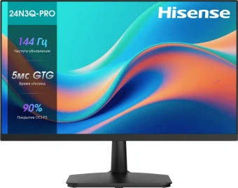 Монитор Hisense 23.8" 24N3Q-PRO черный IPS LED 5ms 16:9 HDMI M/M матовая 1000:1 250cd 178гр/178гр 1920x1080 144Hz VGA DP FHD 4.4кг - купить недорого с доставкой в интернет-магазине