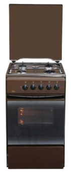 Плита Газовая Flama RG 2401 В коричневый реш.сталь - купить недорого с доставкой в интернет-магазине