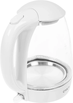 Чайник электрический Candy CK-300 1.8л. 2200Вт белый корпус: Металл/стекло/пластик - купить недорого с доставкой в интернет-магазине