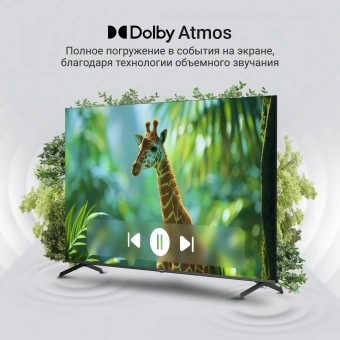 Телевизор QLED Digma 75" DM-LED75UQB31 Google TV Frameless Metal черный/черный 4K Ultra HD 60Hz MEMC DVB-T DVB-T2 DVB-C DVB-S DVB-S2 USB WiFi Smart TV - купить недорого с доставкой в интернет-магазине