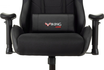 Кресло игровое Zombie VIKING 4 AERO Edition черный ткань/эко.кожа с подголов. крестов. пластик - купить недорого с доставкой в интернет-магазине