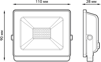 Прожектор уличный Gauss Elementary светодиодный 30Втбелый (613120330) - купить недорого с доставкой в интернет-магазине