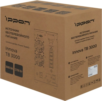 Источник бесперебойного питания Ippon Innova TB 3000 2700Вт 3000ВА черный - купить недорого с доставкой в интернет-магазине