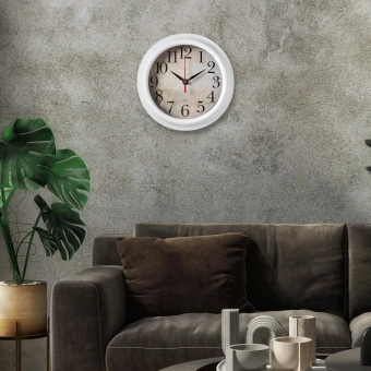 Часы настенные аналоговые Бюрократ WALLC-R80P D21см белый (WALLC-R80P21/WHITE) - купить недорого с доставкой в интернет-магазине