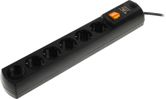 Сетевой фильтр Most HP 2м (6 розеток) черный (коробка) - купить недорого с доставкой в интернет-магазине