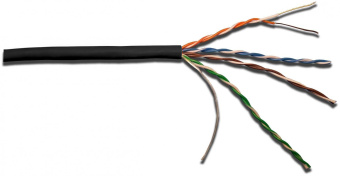 Кабель информационный Lanmaster LAN-5EUTP-LSZH-BK кат.5E UTP 4 пары 24AWG LSZH внутренний 305м черный - купить недорого с доставкой в интернет-магазине