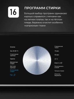 Стиральная машина Lex LWM06010WBTHID slim класс: A+++ загр.фронтальная макс.:6кг белый инвертор - купить недорого с доставкой в интернет-магазине