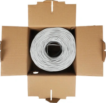 Кабель сетевой KingPrice KP-utp-c5e-0.4mm-cca-305m 1Гбит/с UTP 4 пары cat.5E solid 0.40мм CCA 305м серый - купить недорого с доставкой в интернет-магазине
