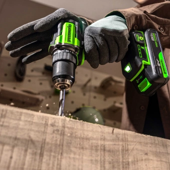 Дрель-шуруповерт Greenworks DD560 аккум. патрон:быстрозажимной (3708407CUA) - купить недорого с доставкой в интернет-магазине