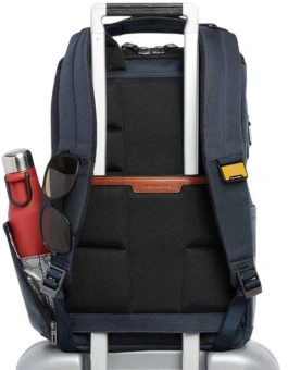 Рюкзак мужской Piquadro Oberon CA7279W150/BLU синий нейлон/натур.кожа - купить недорого с доставкой в интернет-магазине