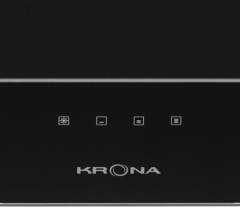 Вытяжка каминная Krona Verein Ii 600 S черный управление: сенсорное (1 мотор) - купить недорого с доставкой в интернет-магазине