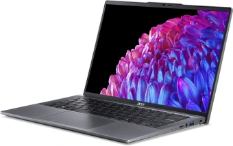 Ноутбук Acer Swift Go 14 SFG14-63-R57X Ryzen 7 8845HS 16Gb SSD1Tb AMD Radeon 14" OLED 2.8K (2880x1800) Windows 11 Home metall WiFi BT Cam (NX.KTSCD.003) - купить недорого с доставкой в интернет-магазине