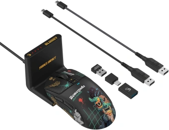 Мышь A4Tech Bloody R72 Ultra Duo Renegade черный оптическая 20000dpi беспров. USB/USB-C 7but - купить недорого с доставкой в интернет-магазине