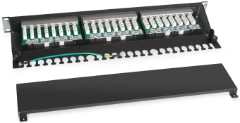 Патч-панель Cabeus PL-24-CAT.5E-SH-DUAL 19" 1U 24xRJ45 кат.5E FTP - купить недорого с доставкой в интернет-магазине