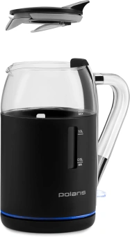 Чайник электрический Polaris PWK 1563CGL 1.5л. 2200Вт черный/прозрачный корпус: стекло/пластик - цена, купить или заказать с доставкой в интернет-магазине Чайник электрический Polaris PWK 1563CGL 1.5л. 2200Вт черный/прозрачный корпус: стекло/пластик - купить недорого с доставкой в интернет-магазине
