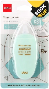 Клеющий роллер Deli EA49201 прозрачный блистер 6мм x 8м Macaron - купить недорого с доставкой в интернет-магазине