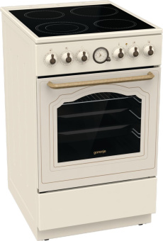 Плита Электрическая Gorenje GECS5B70CLI бежевый стеклокерамика (без крышки) - купить недорого с доставкой в интернет-магазине