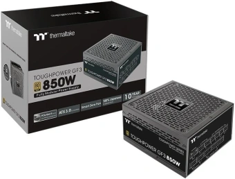 Блок питания Thermaltake ATX 850W Toughpower GF3 Gen.5 80+ gold 24pin APFC 140mm fan color LED 12xSATA Cab Manag RTL - купить недорого с доставкой в интернет-магазине