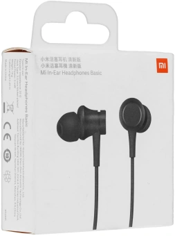 Гарнитура внутриканальные Xiaomi In-Ear 1.25м черный проводные (ZBW4354TY) - купить недорого с доставкой в интернет-магазине