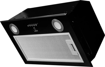 Вытяжка встраиваемая Lex GS Bloc P 600 BL черный управление: кнопочное (1 мотор) - купить недорого с доставкой в интернет-магазине
