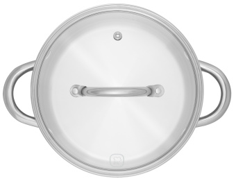 Кастрюля Rondell Point RDS-1312 4.8л. d=24см (с крышкой) стальной - цена, купить или заказать с доставкой в интернет-магазине Кастрюля Rondell Point RDS-1312 4.8л. d=24см (с крышкой) стальной - купить недорого с доставкой в интернет-магазине