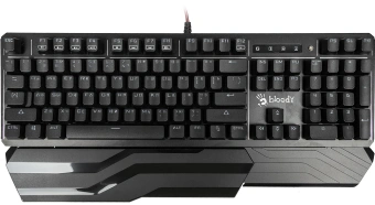 Клавиатура A4Tech B975 механическая черный USB Multimedia for gamer LED (подставка для запястий) кабель 1.8м - купить недорого с доставкой в интернет-магазине