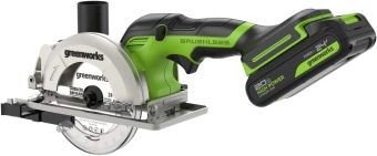 Циркулярная пила (дисковая) Greenworks G24MCS (ручная) D диска.:120мм (1501207CUA) - купить недорого с доставкой в интернет-магазине