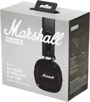 Гарнитура накладные Marshall Major IV черный беспроводные bluetooth оголовье (1005773) - купить недорого с доставкой в интернет-магазине