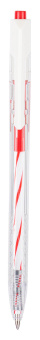 Ручка шариков. автоматическая Deli Arrow EQ24-RD прозрачный/белый d=0.7мм красн. черн. - купить недорого с доставкой в интернет-магазине