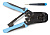 Инструмент обжимной Hyperline HT-2008AR для RJ-45/RJ-12/RJ-11 черный/оранжевый
