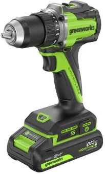 Дрель-шуруповерт Greenworks DD345 аккум. патрон:быстрозажимной (3708307) - купить недорого с доставкой в интернет-магазине