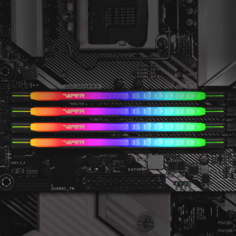 Память DDR4 2x32GB 3200MHz Patriot PVSR464G320C8K Viper Steel RGB RTL Gaming PC4-25600 CL18 DIMM 288-pin 1.35В dual rank с радиатором Ret - купить недорого с доставкой в интернет-магазине