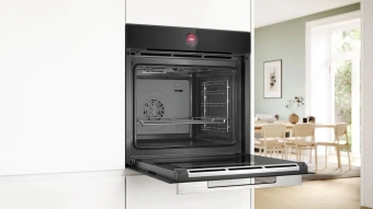 Духовой шкаф Электрический Bosch Serie 8 HBG7341B1 черный - купить недорого с доставкой в интернет-магазине