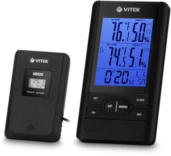 Погодная станция Vitek VT-3532 черный - купить недорого с доставкой в интернет-магазине
