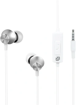 Гарнитура внутриканальные Оклик HS-S-240 1.2м белый проводные в ушной раковине (SS-E086) - купить недорого с доставкой в интернет-магазине