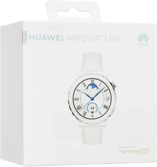 Смарт-часы Huawei Watch GT 3 Pro Frigga-B19V 43мм 1.32" AMOLED корп.белый/серебристый рем.белый разм.брасл.:130-190мм (55028857) - купить недорого с доставкой в интернет-магазине