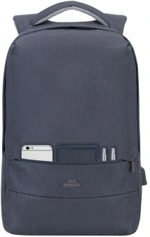 Рюкзак для ноутбука 15.6" Riva 7562 темно-серый полиэстер - купить недорого с доставкой в интернет-магазине