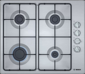 Газовая варочная поверхность Bosch PBP6C5B82O нержавеющая сталь - купить недорого с доставкой в интернет-магазине