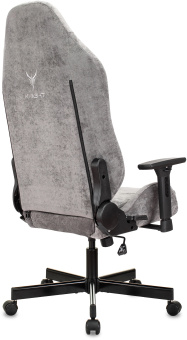 Кресло игровое Knight N1 Fabric серый Light-19 с подголов. крестов. металл - купить недорого с доставкой в интернет-магазине