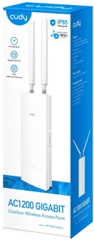 Повторитель беспроводного сигнала Cudy AP1300 Outdoor AC1200 Wi-Fi белый - купить недорого с доставкой в интернет-магазине
