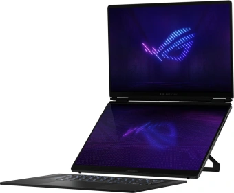 Ноутбук Asus ROG Zephyrus Duo 16 GX651AX-SR117W Core Ultra 9 386H 64Gb SSD1Tb NVIDIA GeForce RTX 5090 24Gb 16" OLED Touch 3K (2880x1800) Windows 11 Home dk.grey WiFi BT Cam Bag (90NR0NT2-M00520) - купить недорого с доставкой в интернет-магазине
