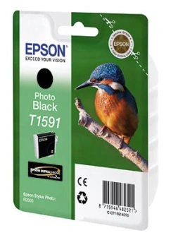 Картридж струйный Epson T1591 C13T15914010 фото черный (9100стр.) (17мл) для Epson St Ph R2000 - купить недорого с доставкой в интернет-магазине