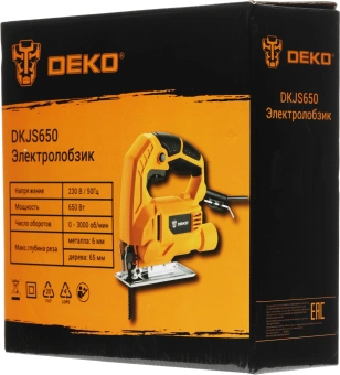 Лобзик Deko DKJS650 650Вт 3000ходов/мин от электросети - купить недорого с доставкой в интернет-магазине
