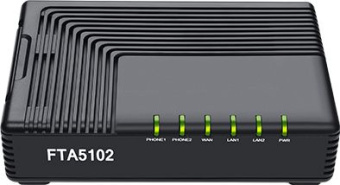 Шлюз IP Flyingvoice FTA5102 E2 черный - купить недорого с доставкой в интернет-магазине