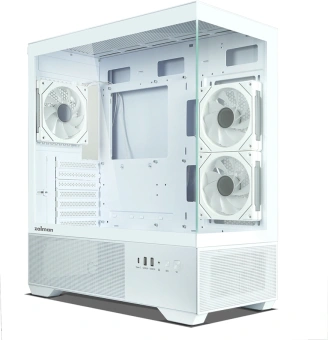 Корпус Zalman Chronix V2 белый без БП ATX 6x120mm 2x140mm 1xUSB2.0 1xUSB3.0 audio bott PSU - купить недорого с доставкой в интернет-магазине