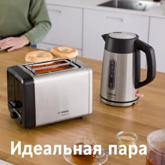 Тостер Bosch TAT4P420 970Вт нержавеющая сталь/черный - цена, купить или заказать с доставкой в интернет-магазине Тостер Bosch TAT4P420 970Вт нержавеющая сталь/черный - купить недорого с доставкой в интернет-магазине