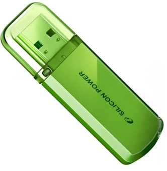 Флеш Диск Silicon Power 32GB Helios 101 SP032GBUF2101V1N USB2.0 зеленый - купить недорого с доставкой в интернет-магазине